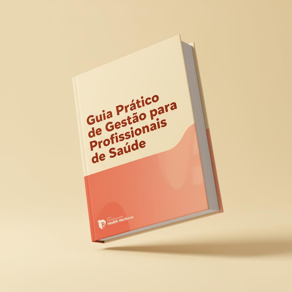 Mockup do e-book Guia Prático de Gestão para Profissionais de Saúde
